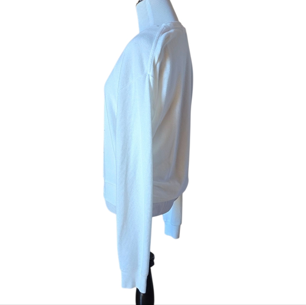 Spiritual Gangster Sweater Medium Shine Your Light White Ivory Blue - Picture 5 of 10